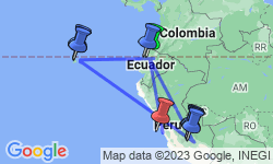 Google Map: Highlights Of Ecuador And Peru