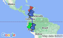 Google Map: Charming Peru and Colombia
