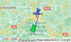 Google Map: Walking The Vineyards of Champagne - Deluxe