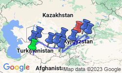 Google Map: Central Asia: Five Stans Express