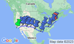 Google Map: Get Social: USA West to East