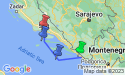 Google Map: Adriatic Southern Pearl Cruise from Dubrovnik