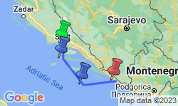 Google Map: Adriatic Southern Pearl Cruise from Split