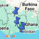 Google Map: Elfenbeinküste: Tanzende Masken, animistische Heiler und traditionelle Könige