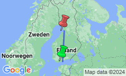 Google Map: Finland beren en wolven reis