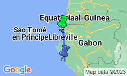 Google Map: Rondreis Gabon en São Tomé e Principe