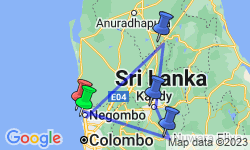 Google Map: Prachtig Sri Lanka