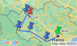 Google Map: Noord-West Vietnam