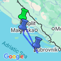 Google Map: Adriatic Biking Cruise From Split