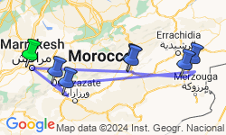 Google Map: Cycle Morocco - Atlas to the Sahara
