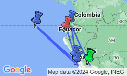 Google Map: Machu Picchu and Galapagos