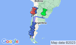 Google Map: Trek Patagonia - Fitz Roy and Torres del Paine