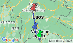 Google Map: Highlights of Laos