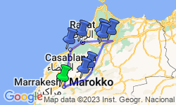 Google Map: 8-daagse singlereis Koningssteden van Marokko