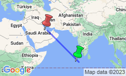 Google Map: Dazzling Maldives and Qatar