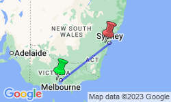 Google Map: Picturesque Solo Australia Tour