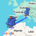 Google Map: Rondreis Marokko, 21 dagen