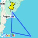 Google Map: Epic Antarctica: Falklands, South Georgia & Antarctic Circle Crossing via Buenos Aires