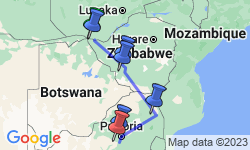 Google Map: Falls, Matobo & Kruger