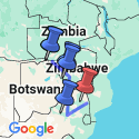 Google Map: Falls, Matobo & Kruger