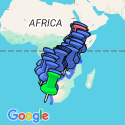 Google Map: The Big Overlander Northbound