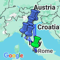 Google Map: Rome, Florence & Venice