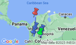 Google Map: Capital to Cartagena