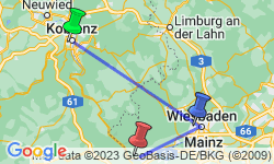 Google Map: Jahreswechsel im romantischen Rheingau
