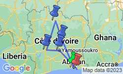 Google Map: The Ivory Coast