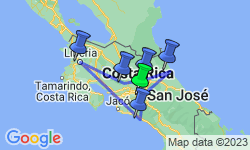 Google Map: Costa Rica in 3 weken