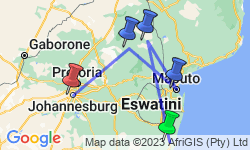 Google Map: Southern Africa Safari: Kruger & Coast