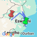 Google Map: Southern Africa Safari: Kruger & Coast