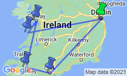 Google Map: The Grand Ireland Wild Atlantic Way