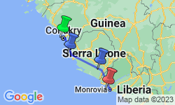 Google Map: Guinea • Liberia • Sierra Leone: Ins grüne Herz Westafrikas