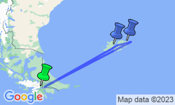 Google Map: Ultimate Antarctica: Falklands, South Georgia & the Antarctic Circle