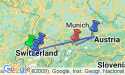 Google Map: Discover Switzerland, Austria & Bavaria