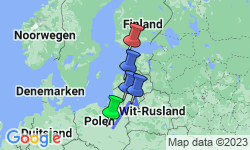 Google Map: Groepsreis Polen en de Baltische Staten; Eeuwenoude steden en verrassende natuur