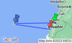 Google Map: Galapagos Escape - Solaris (Itinerary B)