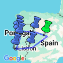 Google Map: Madrid, Porto & Lisbon