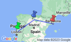 Google Map: Pilgrimage to Fatima & Lourdes with Barcelona