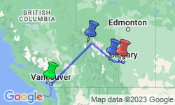 Google Map: Canadian Rockies by Train