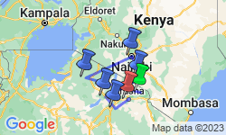 Google Map: African Safari: Kenya and Tanzania