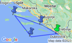 Google Map: Premium Wine Cruise from Dubrovnik