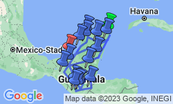 Google Map: Mexico, Guatemala & Honduras (tot juni 2024)