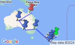 Google Map: Australia and New Zealand Uncovered