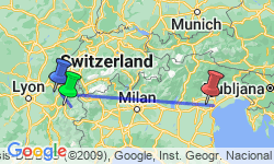 Google Map: Peaks of Europe: The Alps to The Dolomites