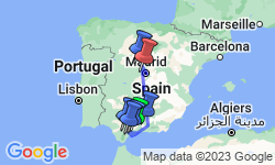 Google Map: Spain's Costa del Sol & Madrid