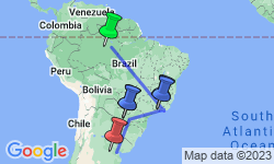 Google Map: The Best of Brazil & Argentina with Brazil's Amazon