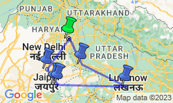 Google Map: India: Land of the Taj & Tigers