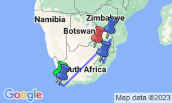 Google Map: Highlights of South Africa